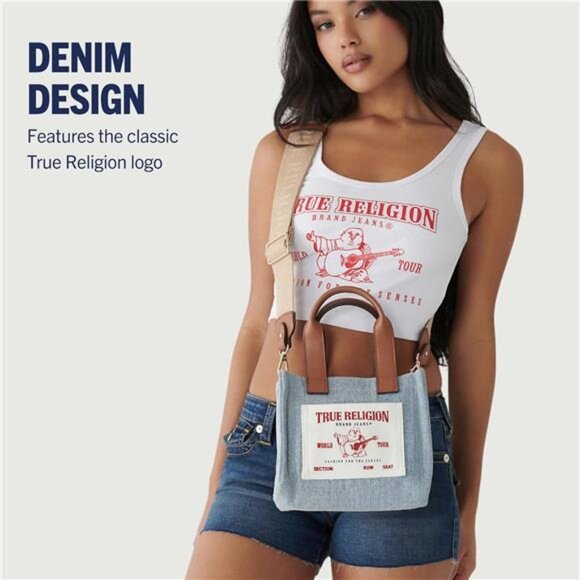 Womens mini tote bag travel shoulder bag adjustable strap crossbody handbag - Picture 3 of 7